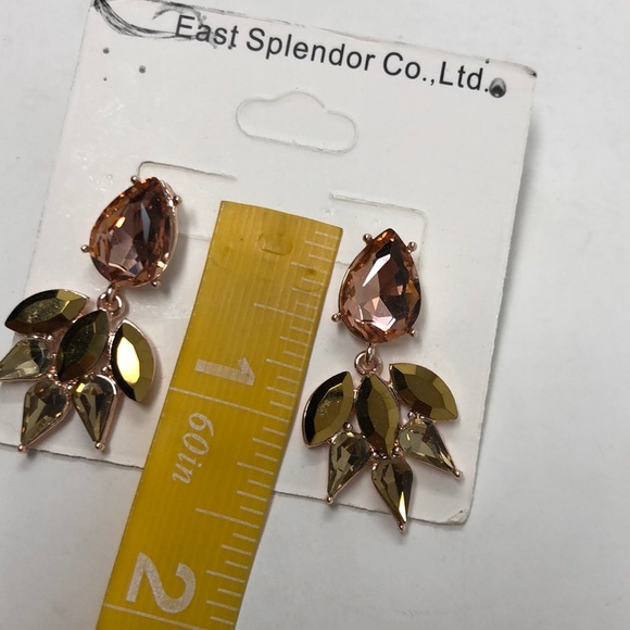 Fragments Crystal Dangle Drop Earrings - Picture 6 of 6